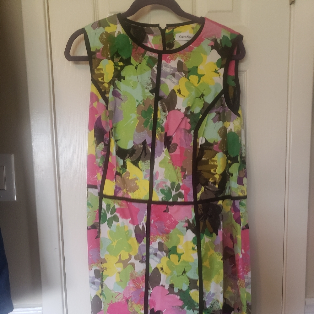 Calvin Klein floral sheath dress